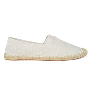 Marmosa White slip-on shoes photographed on a white background