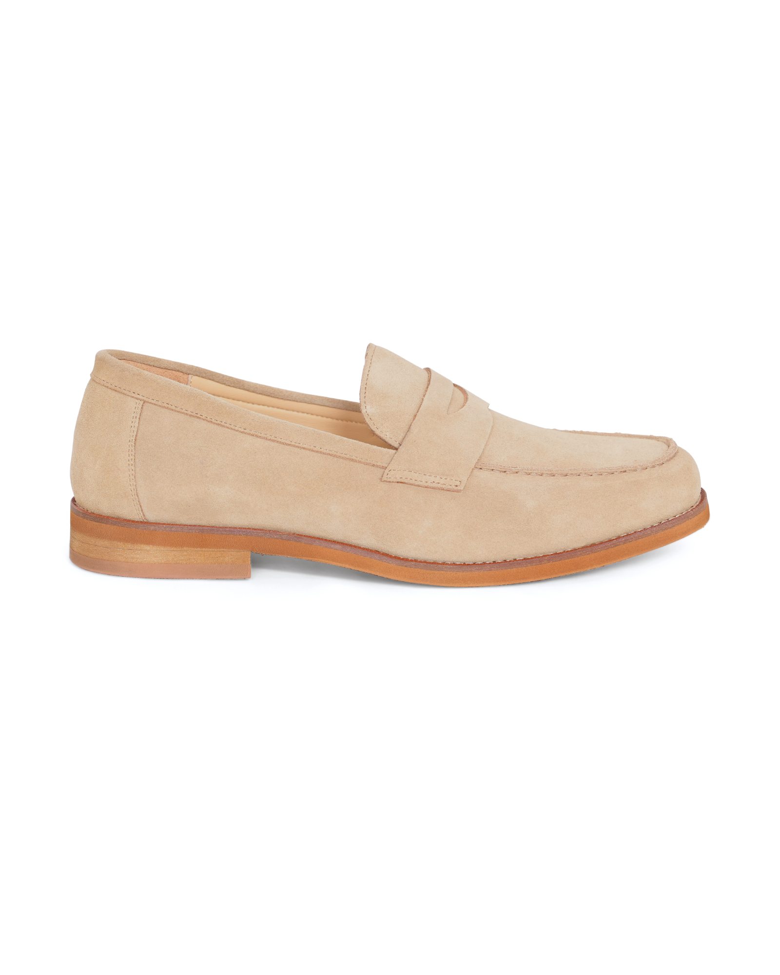 Naked Emperor Apricot shoes photographed on a white background